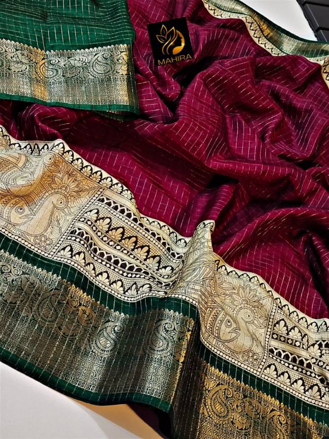 Sf 689 Mangalagiri Dola Rich Kalamkari Pallu Designer Sarees Wholesale Price In Surat